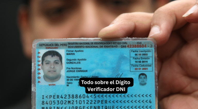 Todo sobre el Dígito Verificador DNI